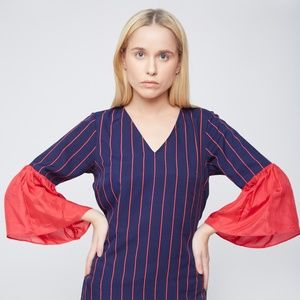 Red stripes casual Top